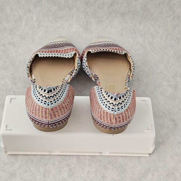 Restricted Womens Ballet Flats Sz 7.5 Multi Color Boho Casual Travel Shoes - Picture 5 of 7